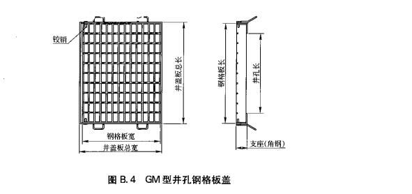 GM型井孔钢格板盖